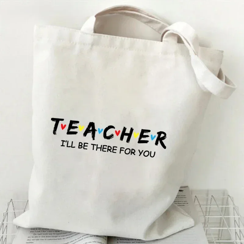 

Canvas Tote Bag Student Friends TV Show Letter Printing Shopping Bag Women Graphic Casual Handbag Side Bag Ladies Shoulder Bag