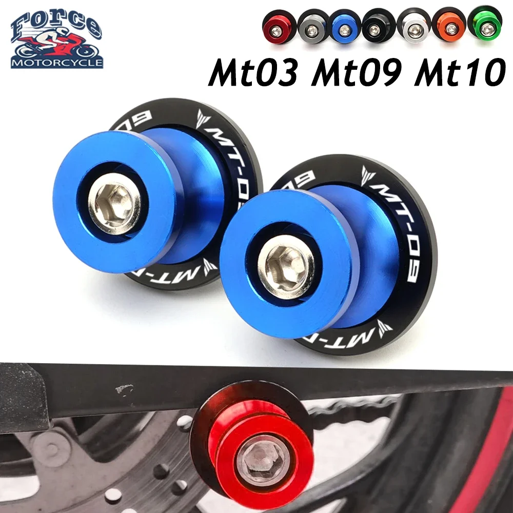 

Fit For Yamaha MT03 MT09 MT10 MT 03 09 10 MT-03 MT-09 Motorcycle Accessories Swingarm Spools Sliders Stand Screws 6MM Swing Arm