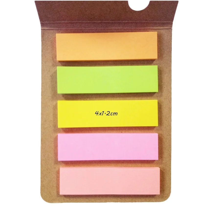 1 pçs/lote Escritório Material Escolar Rainbow diário adesivo bookmarker nota Folding memo pad bonito Planejador Adesivos Sticky Notes