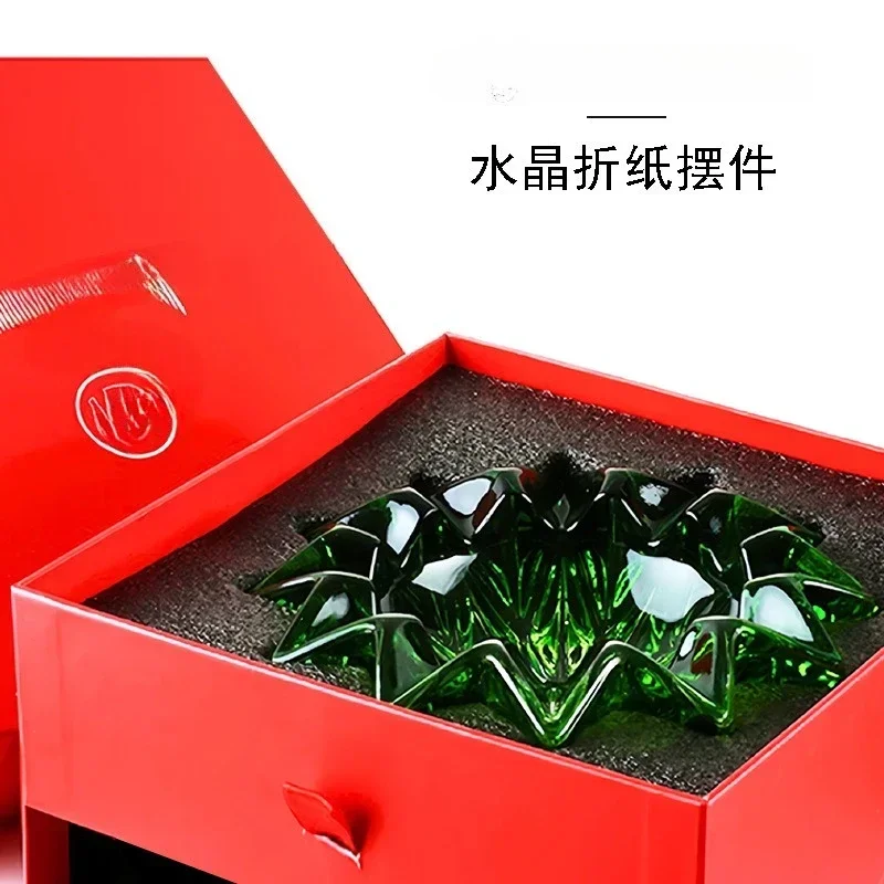 Fruit plate crystal glass European large household living room coffee table candy snacks dried fruit plate