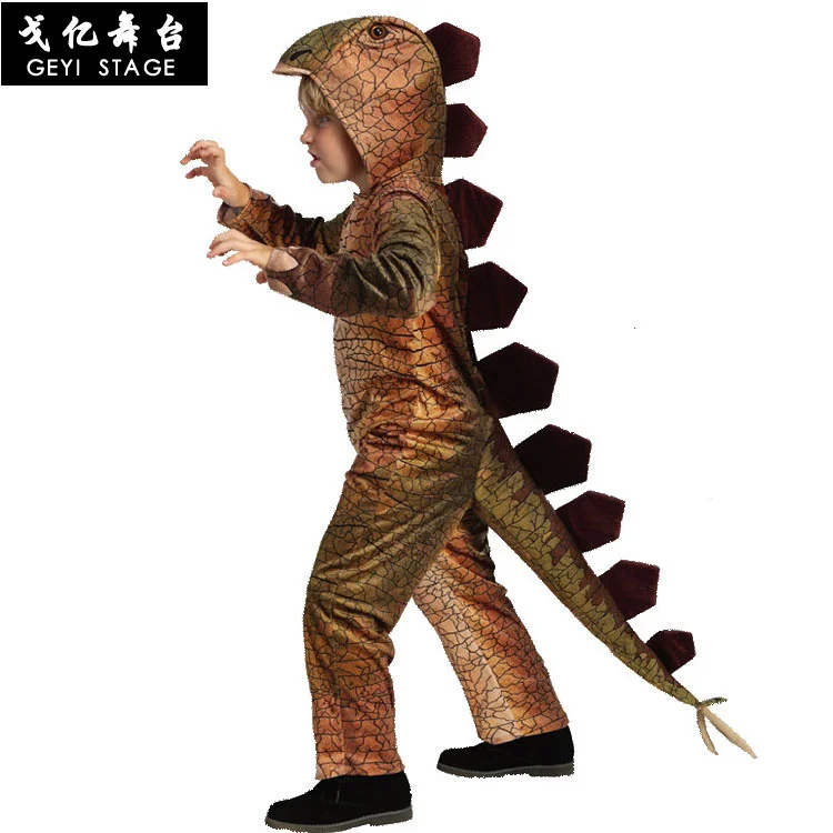 

Halloween Children's Day School Performance Animal Costume Infant Dinosaur Chameleon Stegosaurus Dress Up Costume