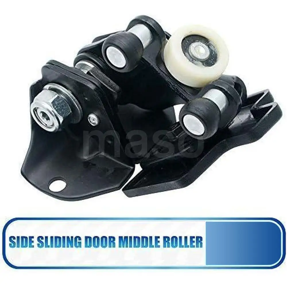 

1Pcs Left Side Sliding Door Middle Roller Guide Set For Audi BMW Ford Honda Mercedes-Benz Toyota Volkswagen Black+silver Parts
