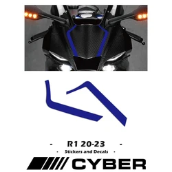 YAMAHA YZFR1 R1 2020-2023 için yeni Sticker çıkartması 2020-2021-2022-2023 motosiklet ön Fairing kabuk hattı Sticker çıkartması