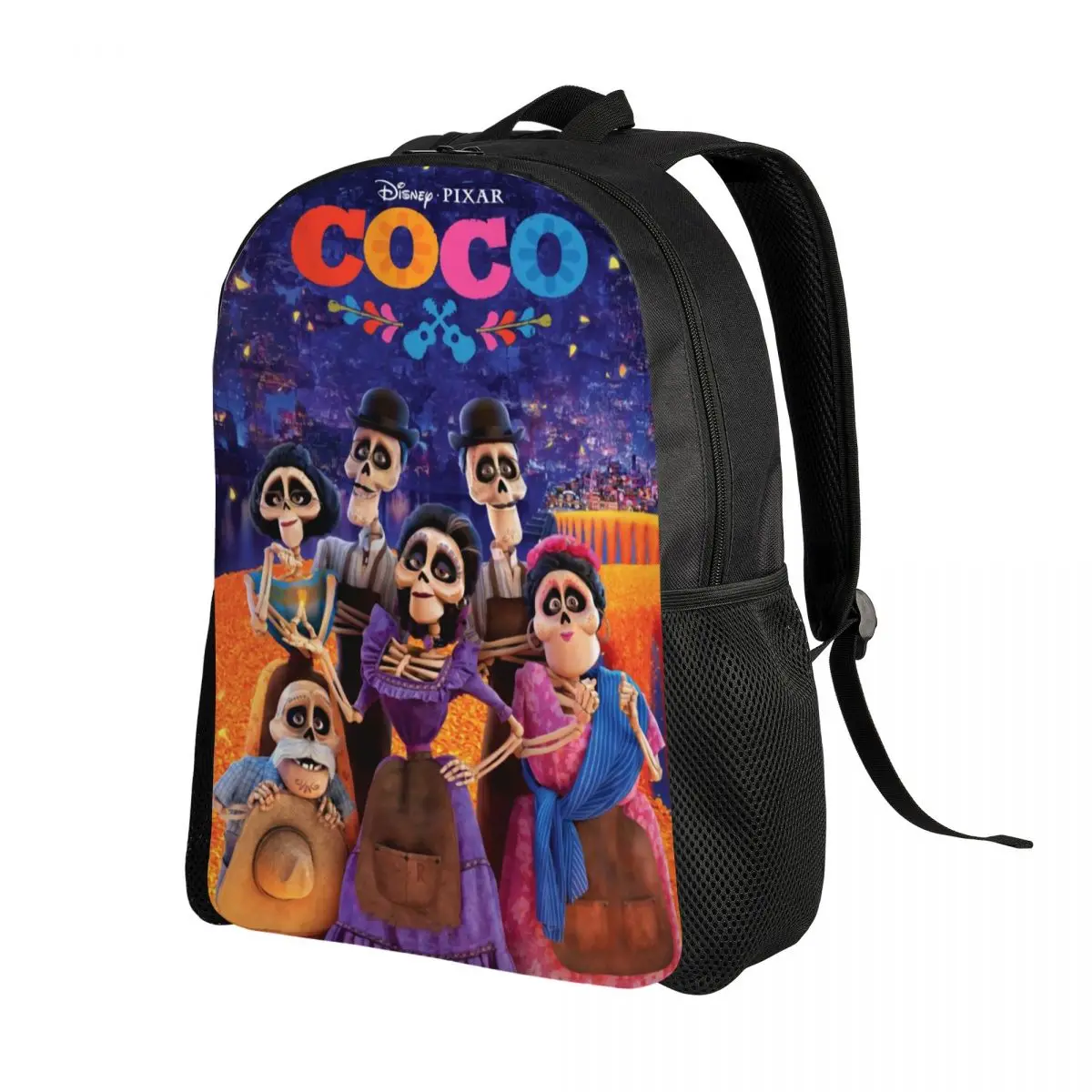 Custom 3D Print Coco Backpacks for Boys Girls Miguel Rivera College School Travel Bags Men Women Bookbag Fits 15 Inch Laptop