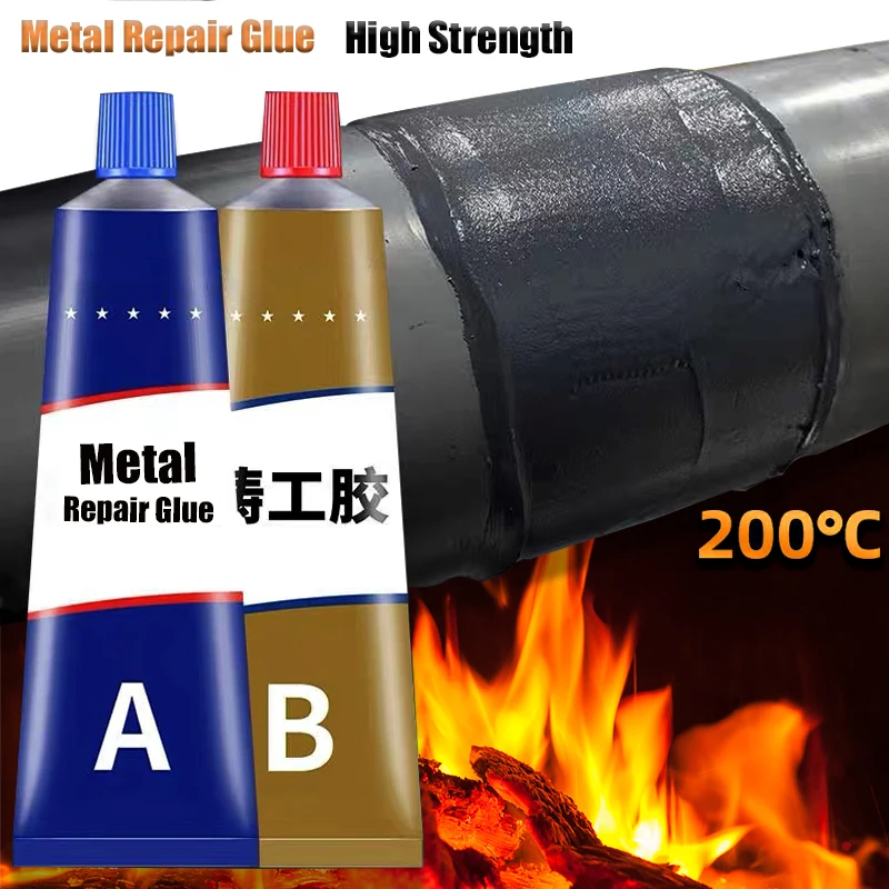 Multifunctional Metal Repair Glue Cast Iron High Strength Super Glue High Temperature Cold Welding Adhesive AB Glue Repair tool