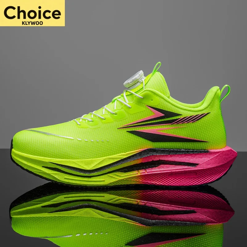 

Running Shoes Carbon Board Profession Marathon Men Sports Breathable Lightweight Women's Comfortable Athletic Nonskid Sneakers