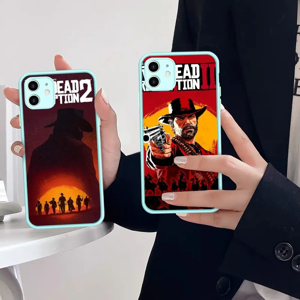 Game R-Red Dead-R-Redemptions 2 Phone Case For IPhone 14 X XR XS 7 8 Plus 11 12 13 Pro MAX 13mini Matte Shockproof Case