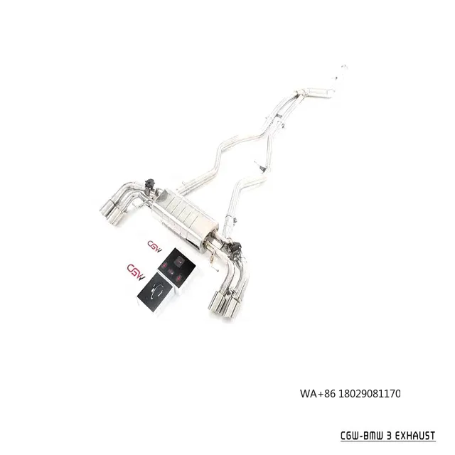 

Active Sound Polished Exhaust Muffler Piping Quad Tips for G20 G21 G22 340i 440i Catback System