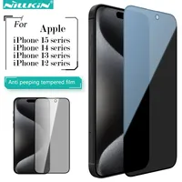 Nillkin For iPhone 15 Pro Max 14 Pro Guardian  Full Coverage Anti peeping Tempered Glass 9H Screen Protector for iPhone 13 12