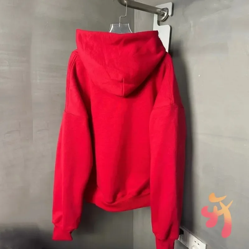 Winter Red Kanye Season Hoodies High Quality Thickened Double-layer Cotton Casual Loose Men Women Hoodys Street Sweatshirts