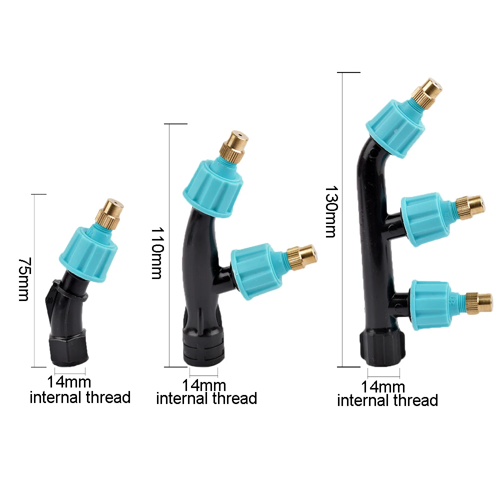 Boquilla rociadora de pesticidas para jardín, rociador de niebla de agua para huerto agrícola, rosca de 2/3 y 1/2 pulgadas, 1 unidad