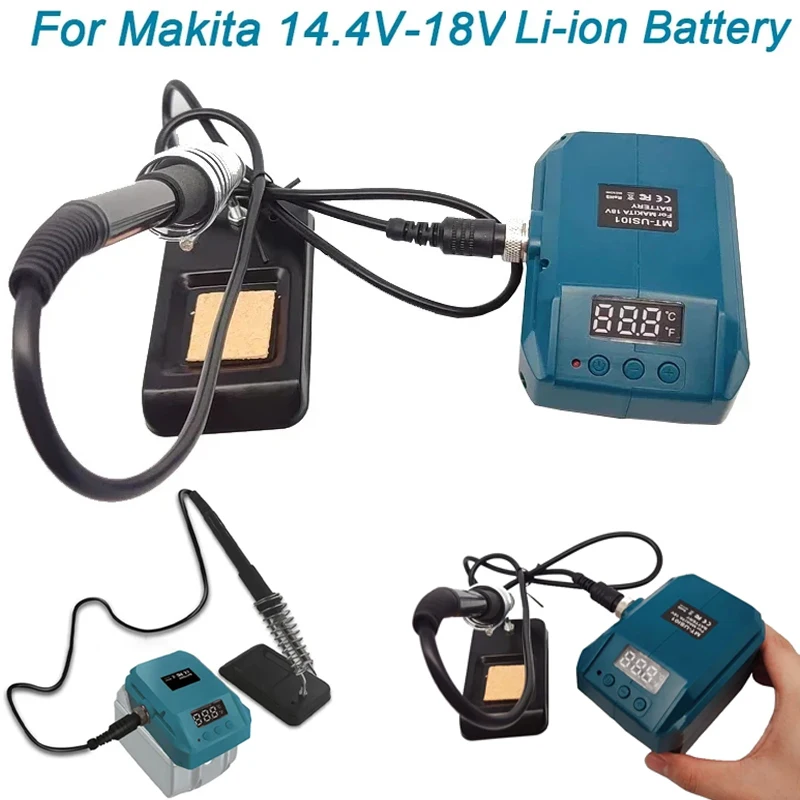 60W Cordless Electric Soldering Station for Makita 18V Li-ion Battery Digital Display Electric Soldering Iron 936 Solder Tip