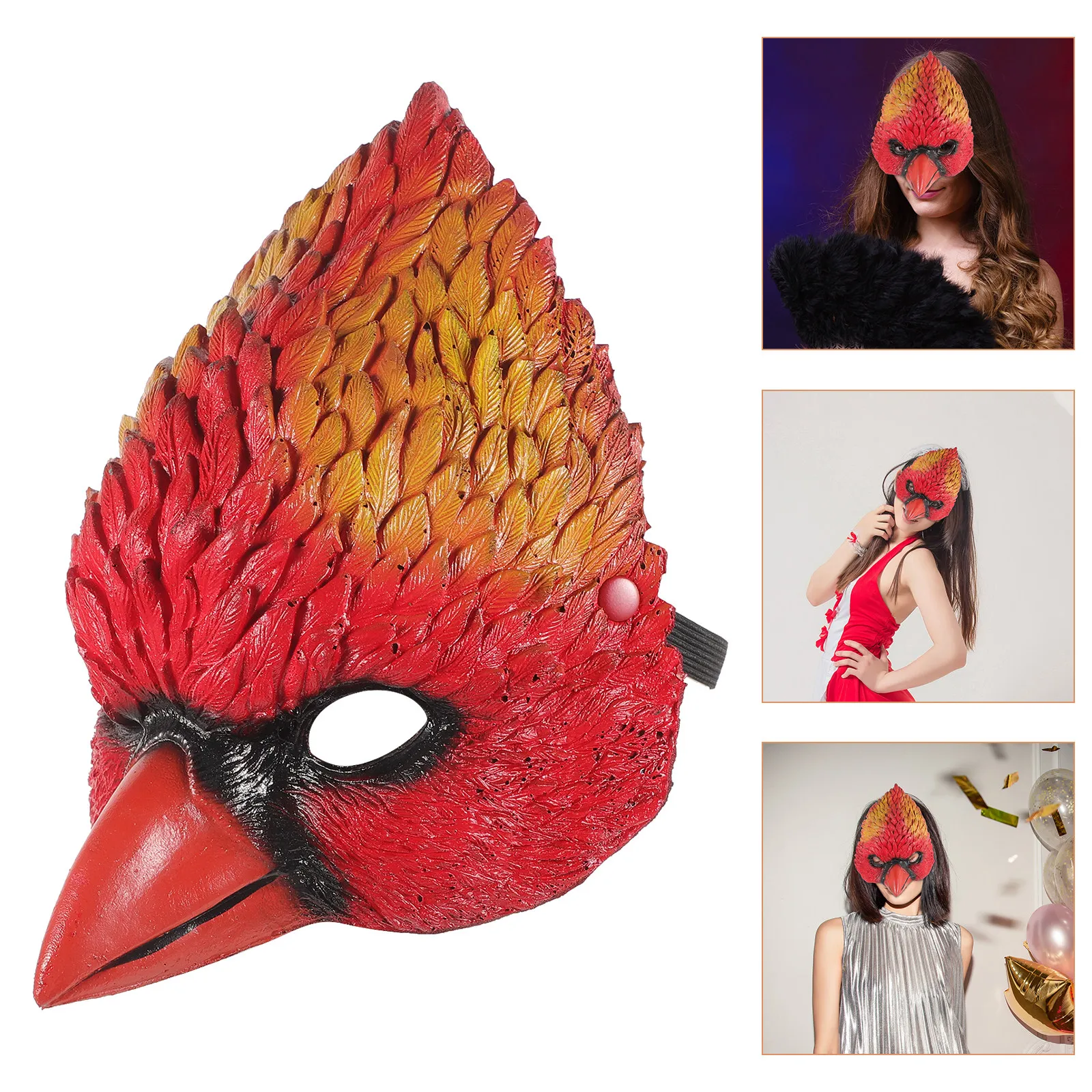 

1Pcs Animal Mask Bird Shaped Comfortable Breathable Lifelike Head Cover Costume Accessory Festival Party Dance Carnival Supplies