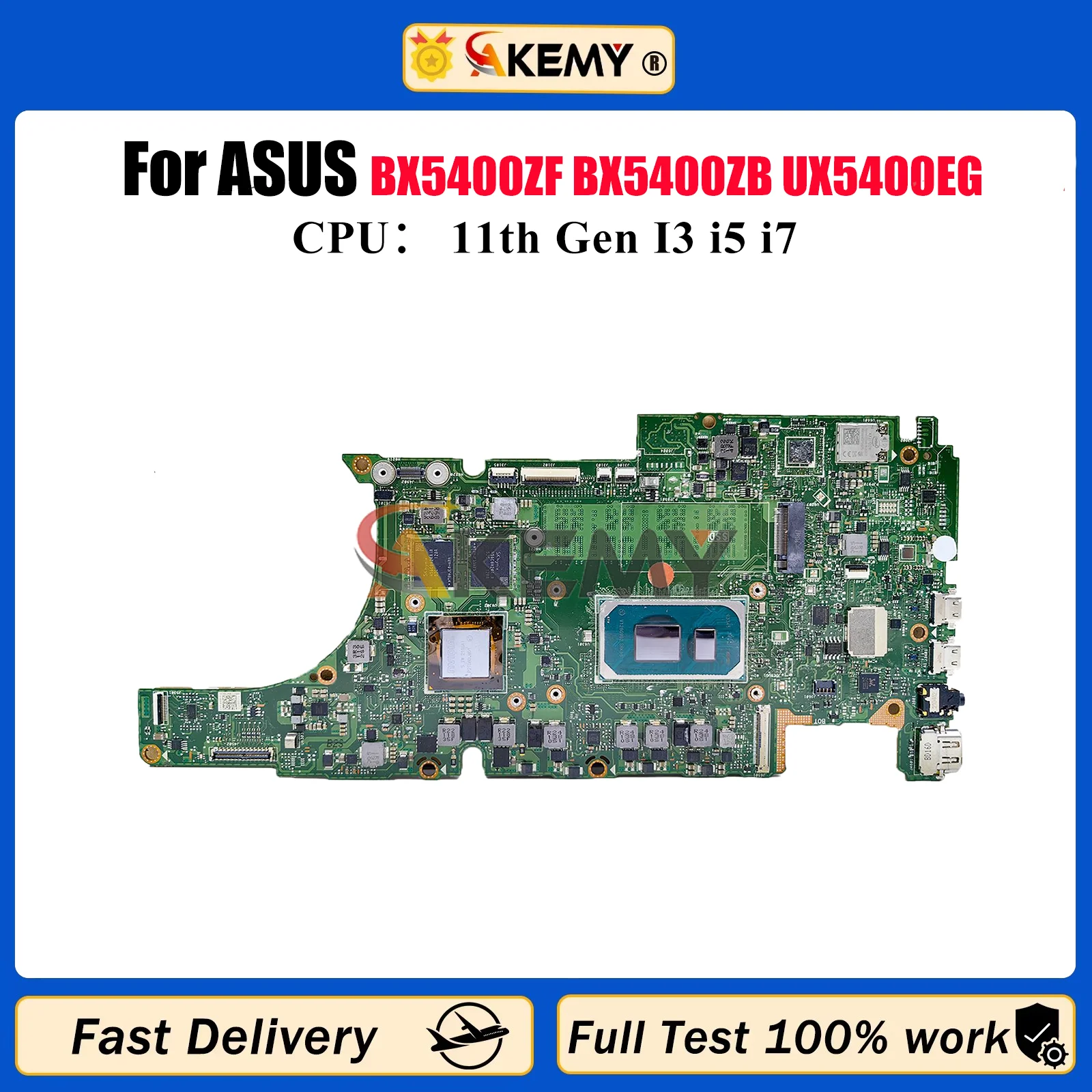 

UX5400EG Материнская плата для ноутбука ASUS UX5400 BX5400ZF BX5400ZB P5400ZB RX5400ZF RX5400ZB RX5400ZF Материнская плата с 11-го поколения I3 i5 i7