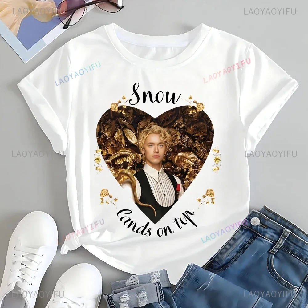 Casual Fashion Coriolanus Snow - I Can Cure Him Printed T-shirt Top Harajuku Short Sleeve Unisex Shirt Graphic Oversized T-shirt