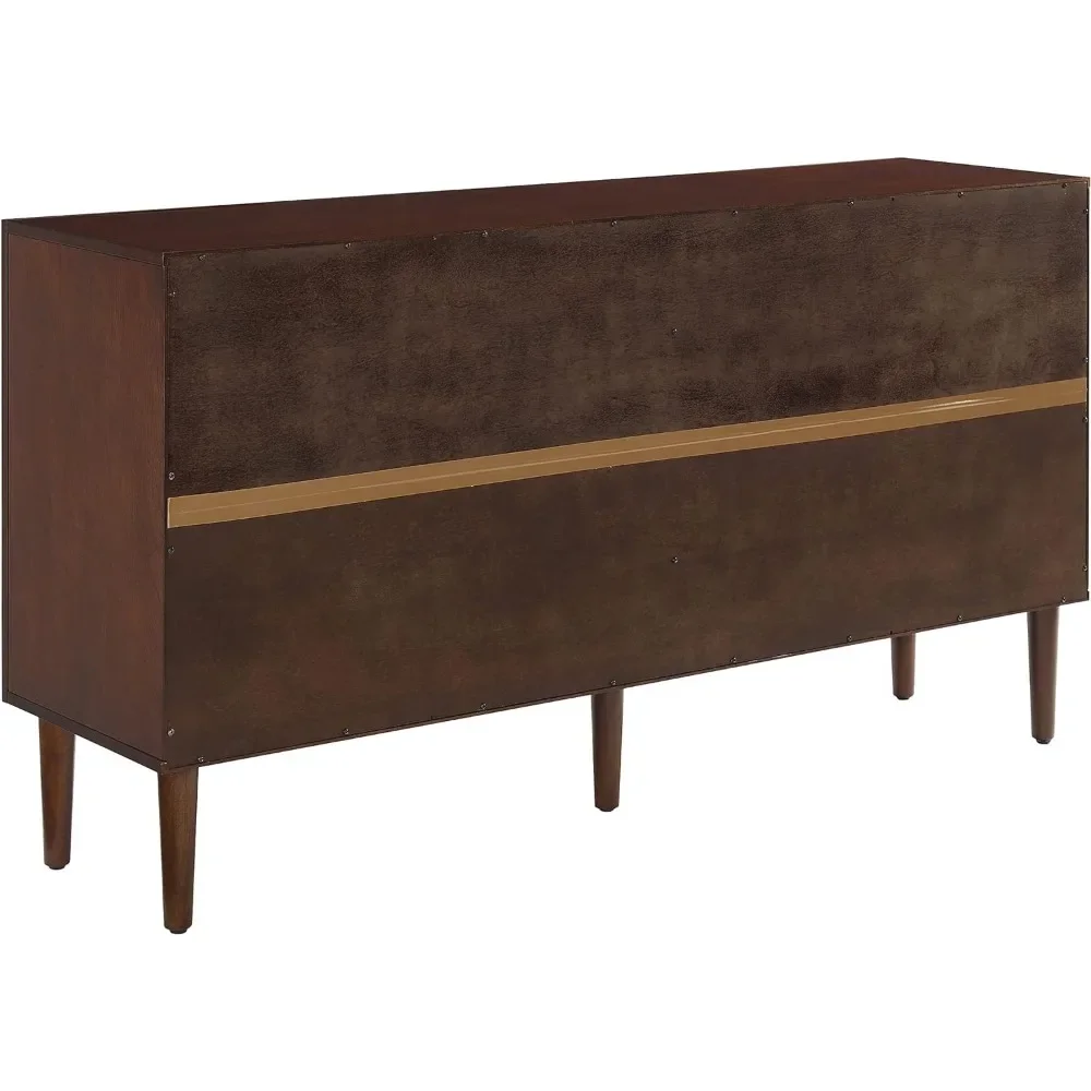 Crosley Furniture Everett Mid-Century Modern Sideboard, Mahogany