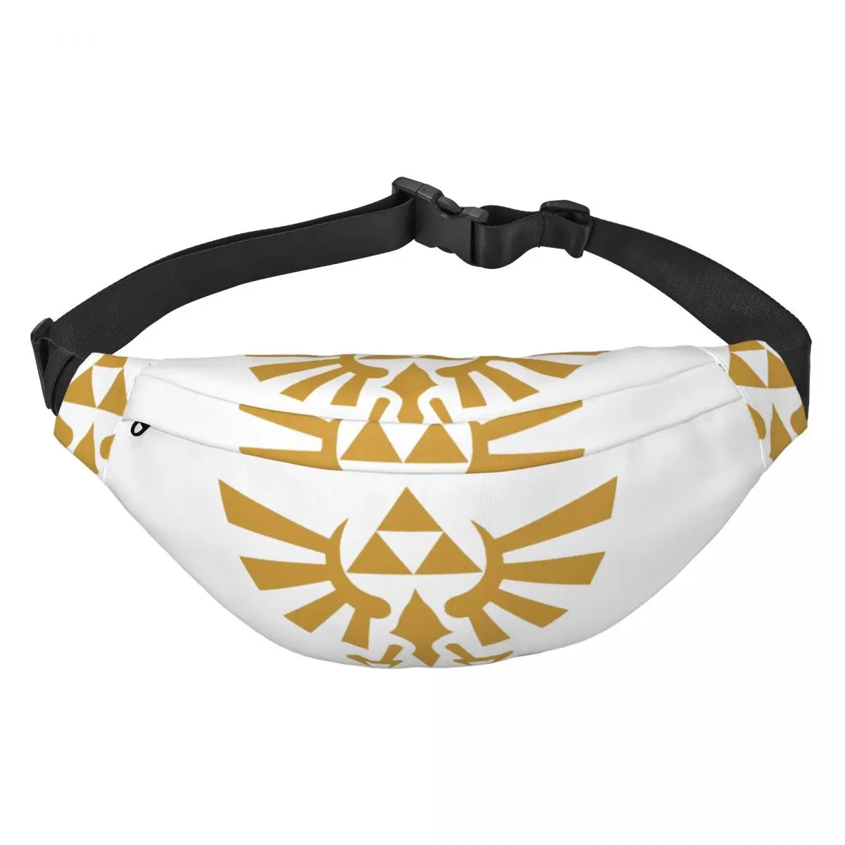 Zeldas fannypackのクールな凡例男性女性ハイルール大学クロスボディウエストバッグハイキング用電話マネーポーチ