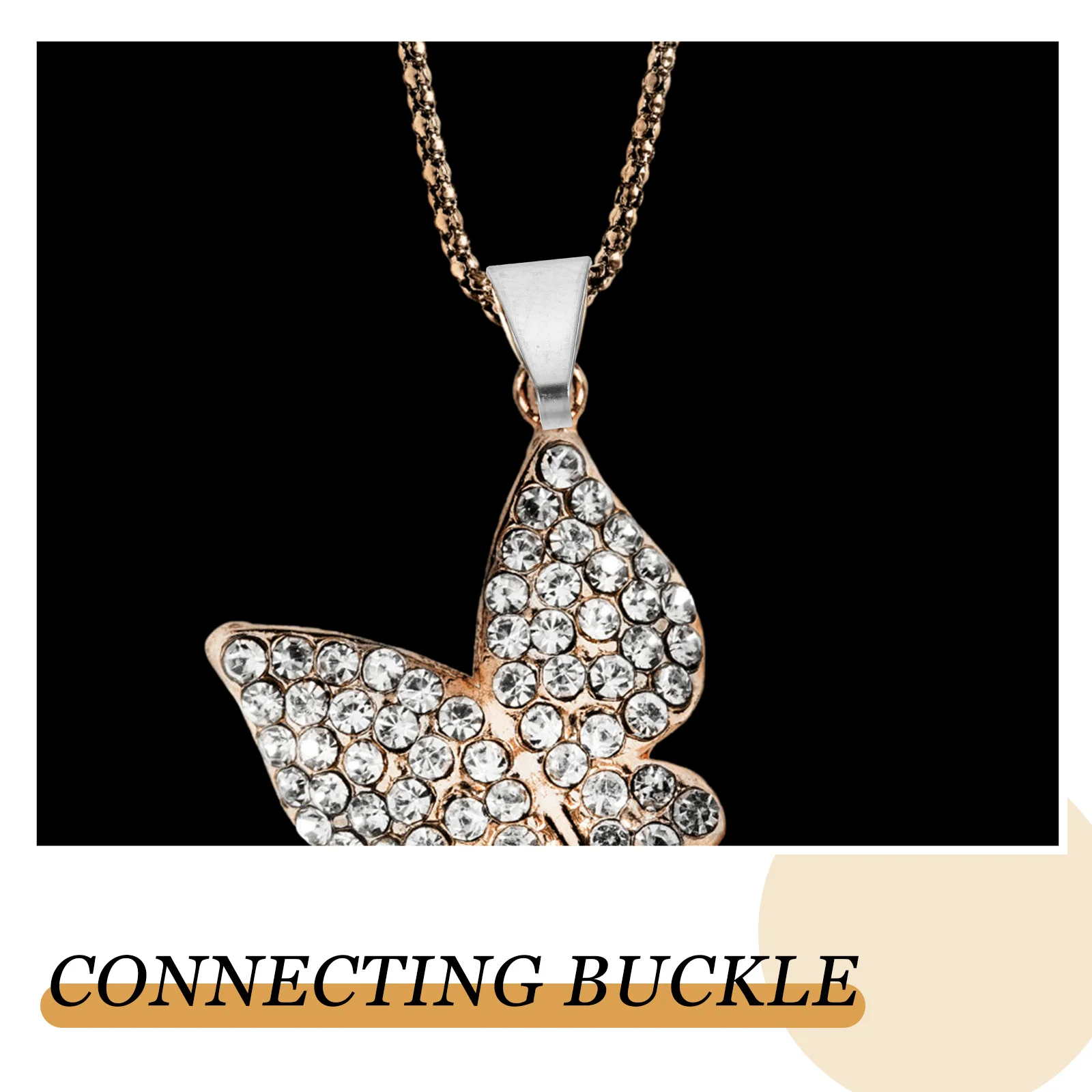 

100pcs Stainless Steel Pendant Connectors Diy Necklace Findings Durable Link Buckles For Jewelry Making Key Chain Gift