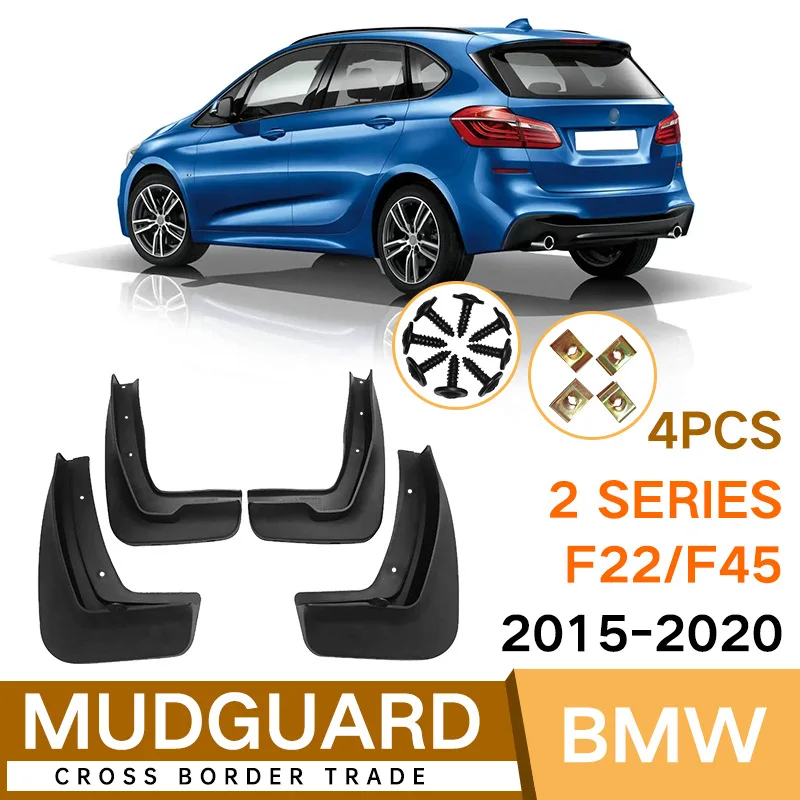 

For BMW 2 Series F22 F45 2015-2020 black car mudguard Reduce dust Resist tire dirt car accessories tools