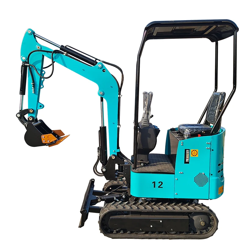 Fast Delivery Mini Excavator 12 Tons Excavator Hydraulic New Bagged Crawler Excavator with Attachments