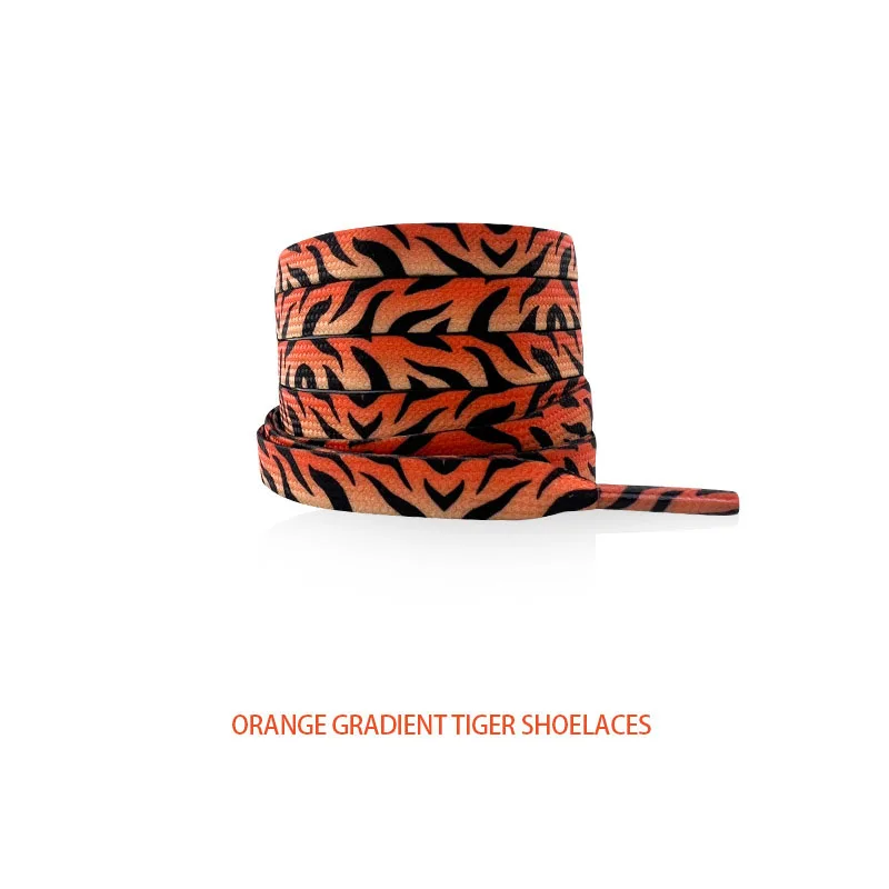 Klassische flache Schnürsenkel für Sneaker, mit Tiermotiven (Leopard, Zebra, Schlange), kreative, unisex, lässige Schnürsenkel aus Canvas, 1 Paar. – Detail 11