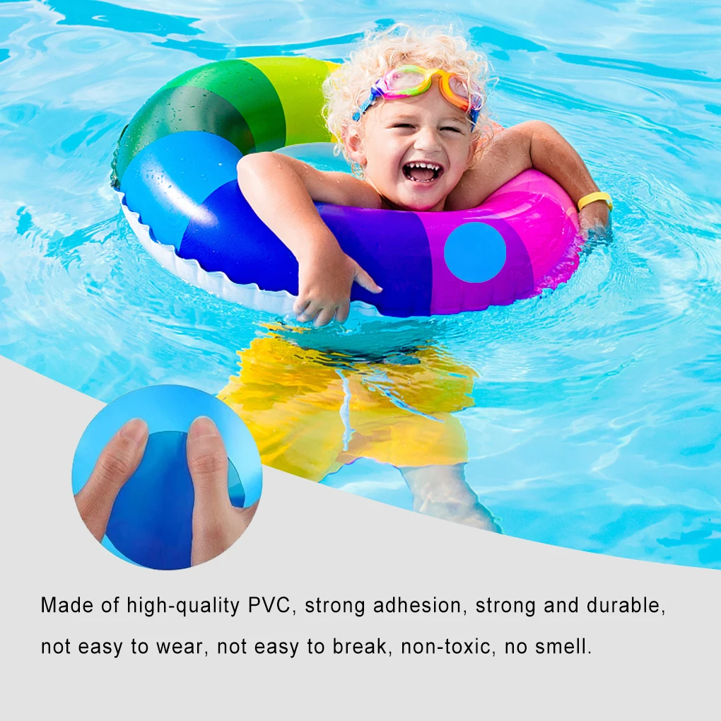 Backyard Swimming Ring Pool Repair Patch Inflatable Boat Canoe Waterproof Patches Strong Stickiness Round 20PCS