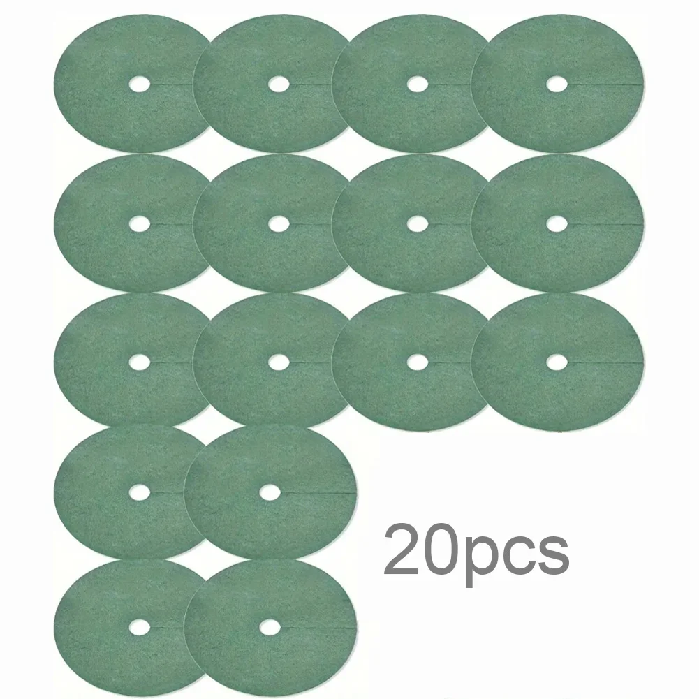 

20pc Non-woven Fabric Green Tree Breathable Mat Weed= Barrier Mat For Effective Weed= Control Root Protection Moisture Retention