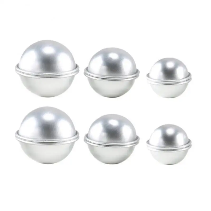 6Pcs DIY Homemade Bath Spa Soaps Mould Sphere Round Ball Molds Tool Handmade Crafts Supplies Soap Molds for Soap Making