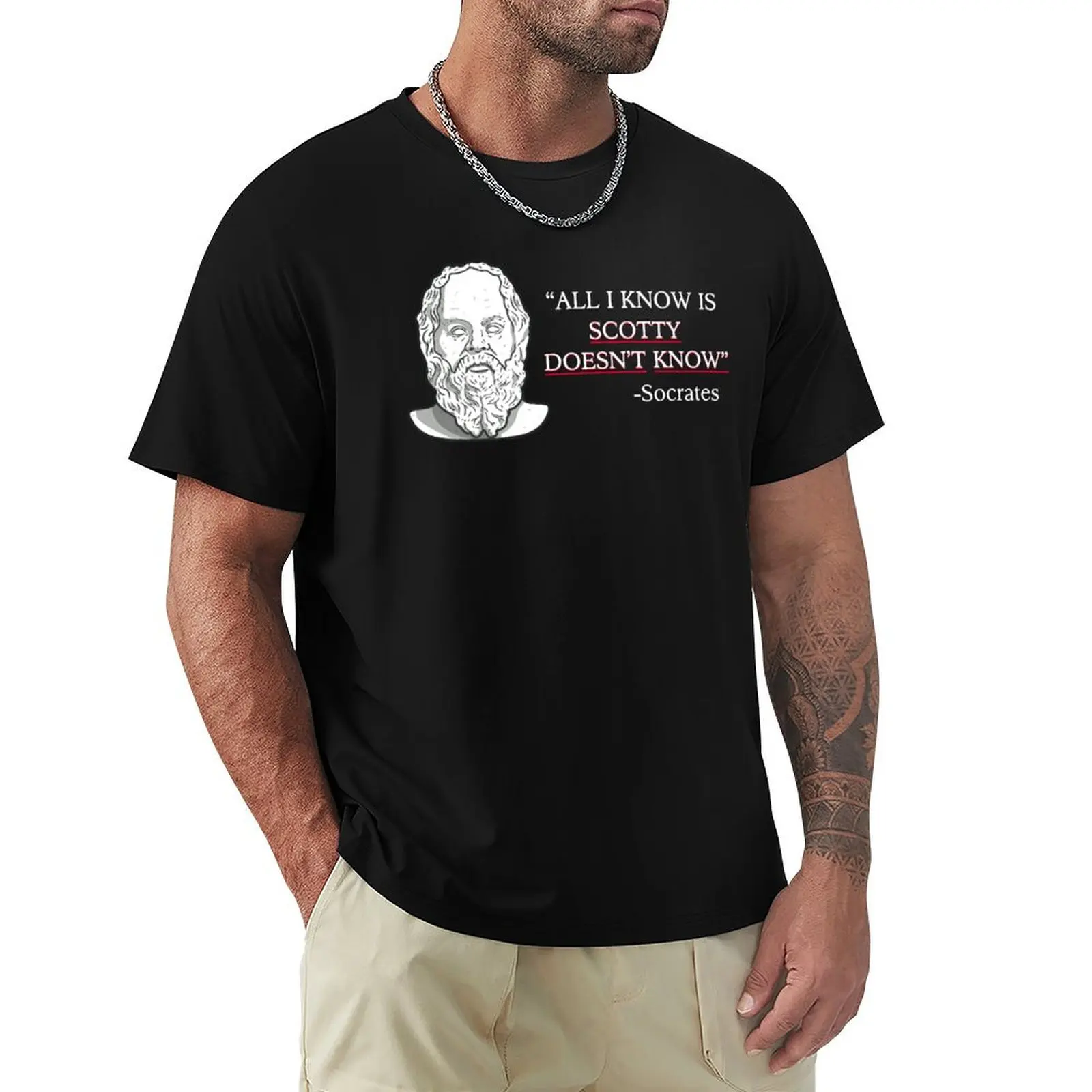Véritable Connaissance ! T-shirt grande taille, t-shirt décontracté basique
