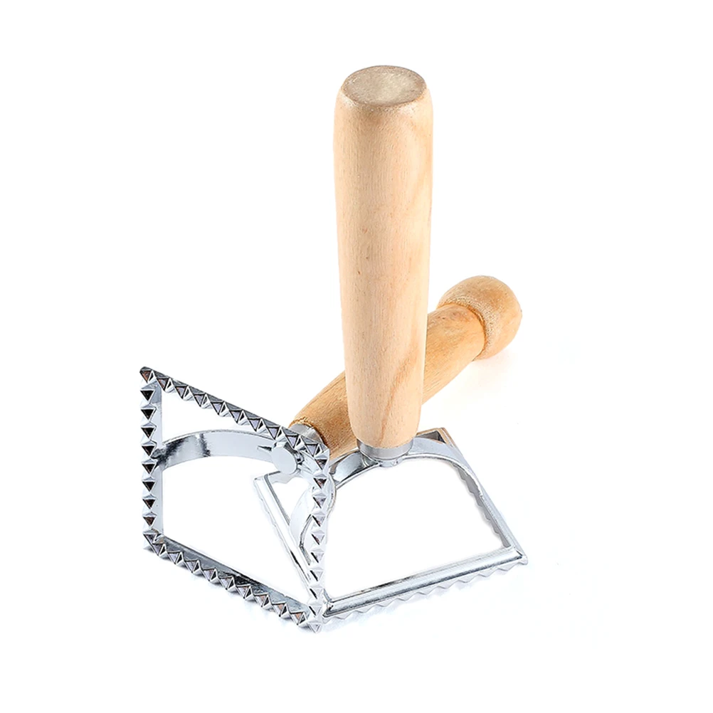 

Stainless Steel Biscuit Cutters Wooden Handle Embossed Cookie Mould Square Lace Fondant Cake Tool Large Size Kids Diy Dessert