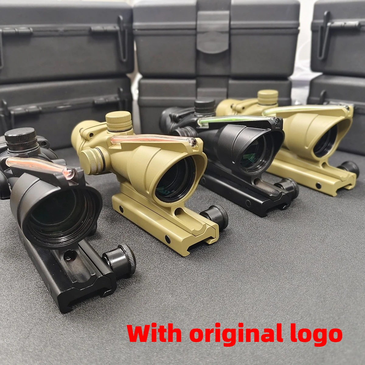 

4X32 Red Dot Real Fiber Optics Sight with Red Green Dot Illuminated Scope Etched Reticle Reflex Scope Original Logo Fit 20mmRail
