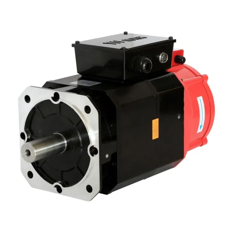 204ZJY 380V 50Nm 6000RPM 7.5KW Flange or Horizontal Mounted AC Asynchronous Spindle Servo Motor for CNC Controller