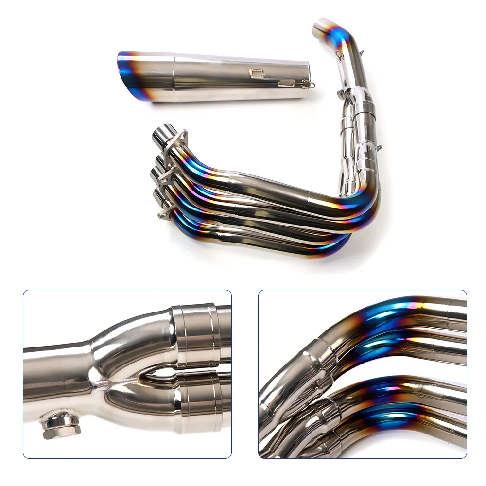 1pcs For Kawasaki ZX4RR 2023 Motorcycle Exhaust System Stainless Steel 304 Exhaust Pipe