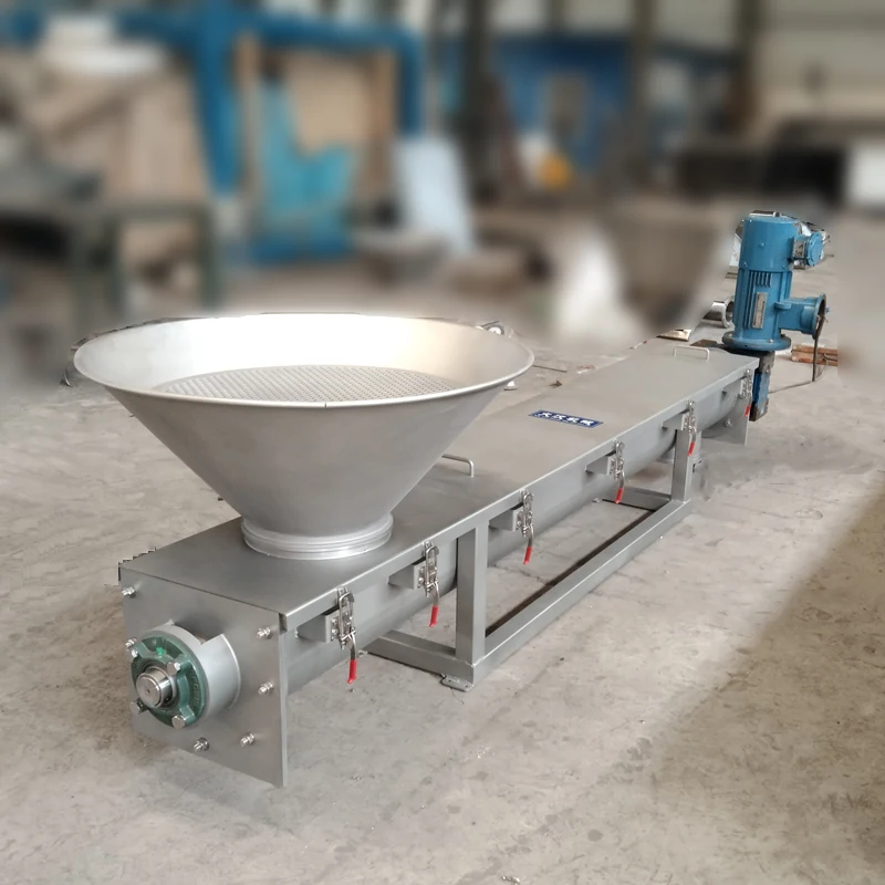 Dahan Factory OEM SS304 Spiral Feeder for Bakery Food U Trough Auger Screw Conveyor for Flour Starch Powder
