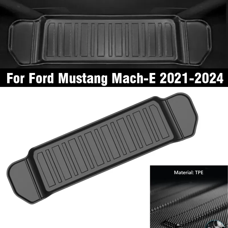 Front Frunk Cargo Liner All Weather TPE Mat For 2021-2024 Ford Mustang Mach-E