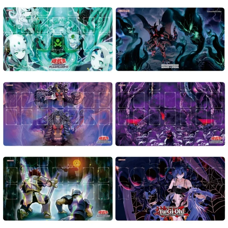 유희왕! 뱀의 신, 좀비 월드 Traptrix Diy 고무 배틀 매트, 애니메이션 액션 장난감 피규어, 친구 선물, 카드 패드