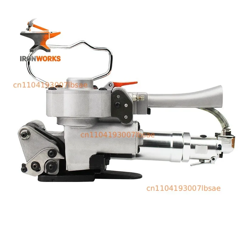 Portable Pneumatic Baler | Hot melt buckle-free design, semi-automatic binding,  special for industrial packaging