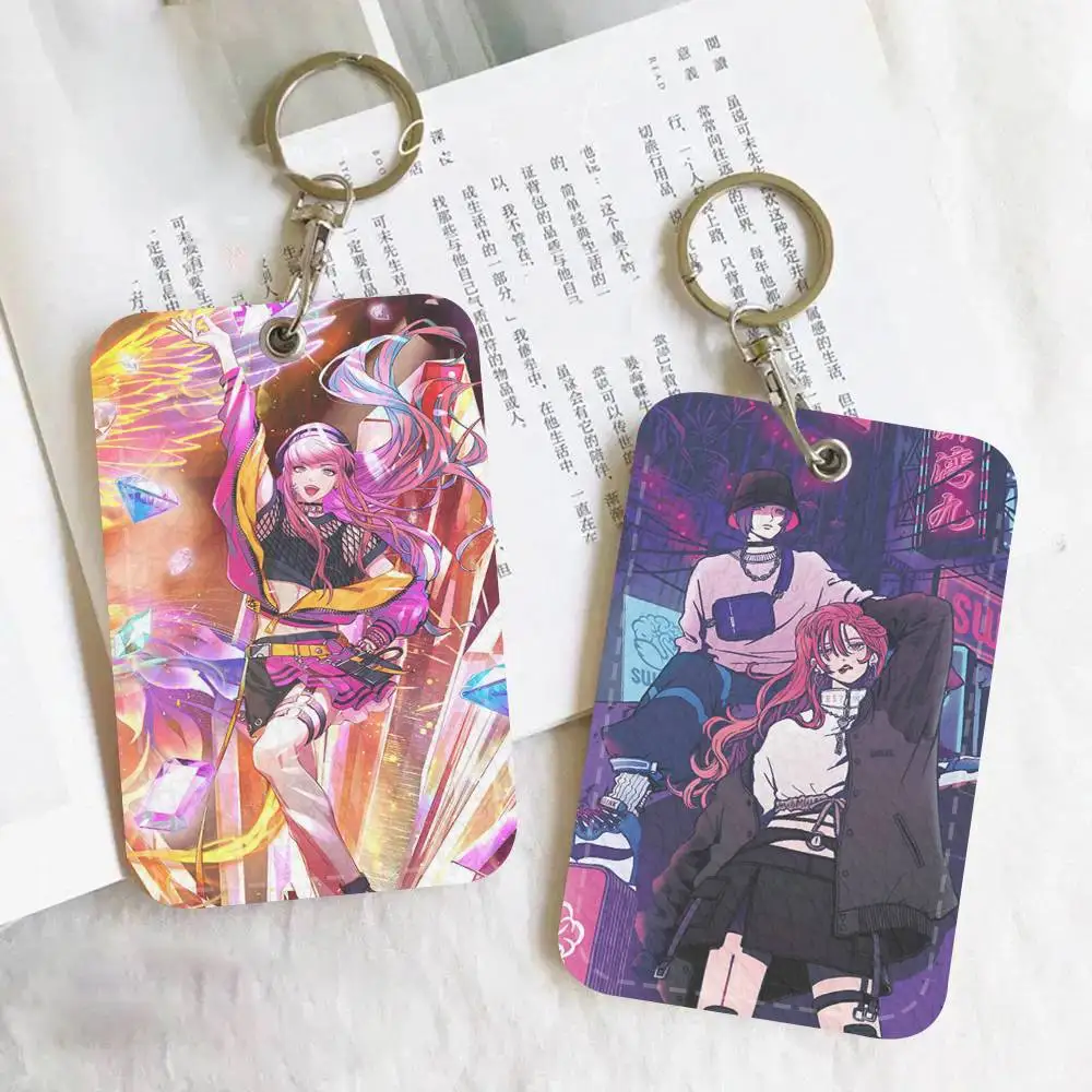 Anime Game P-Paradox Live Anne Faulkner Holder Suitable For Bank Card Subway Bus Card Wallet Card Case Badge Holder Keychain
