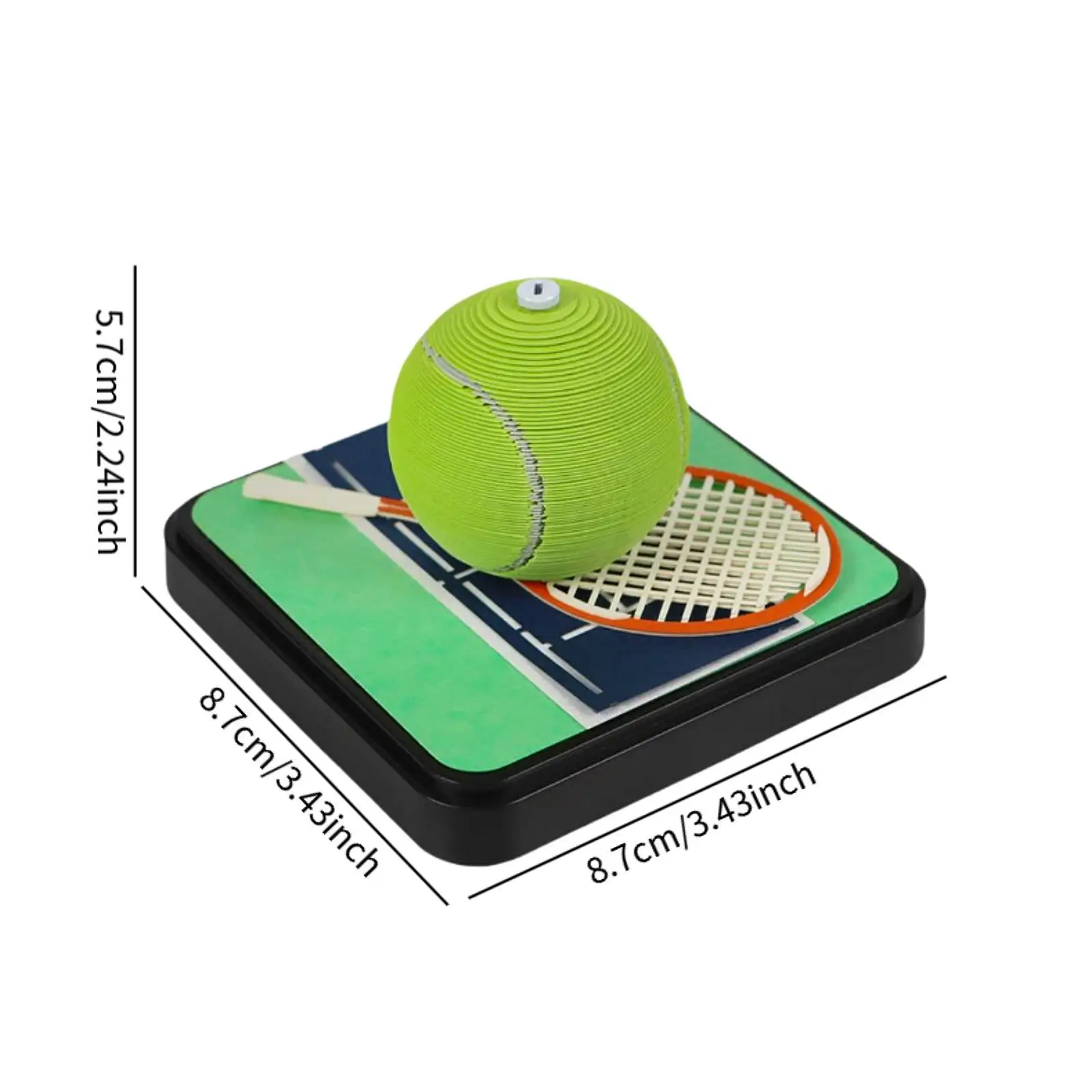 3D Tennis Ball 2025 Desk Calendar Cute New Year Gift Tabletop Ornament