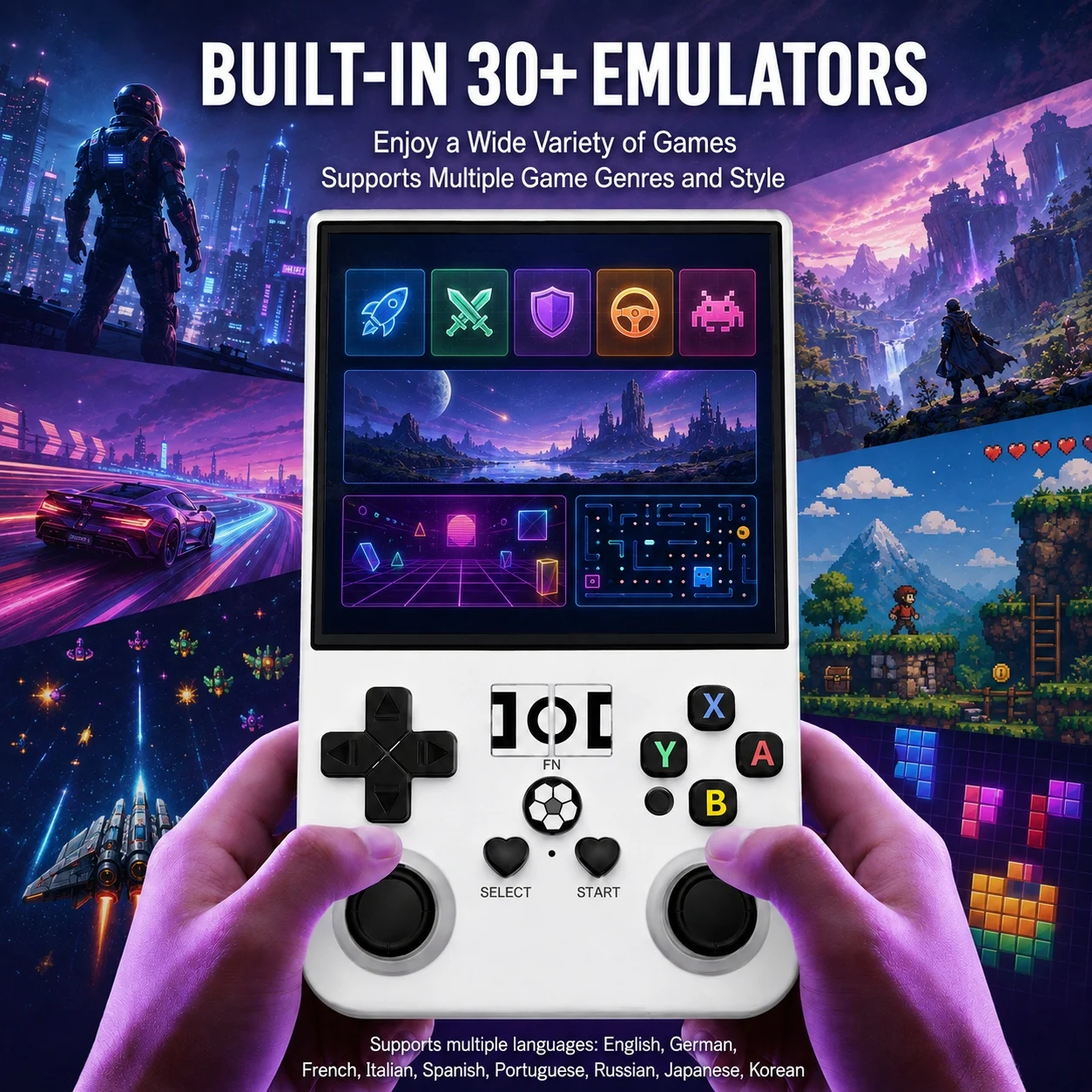 Handheld Handheld Game Console 4.0 Inch 720x720 IPS OCA Screen WiFi Online Multiplayer Portable Retro Gaming Player - Aliexpress Deal