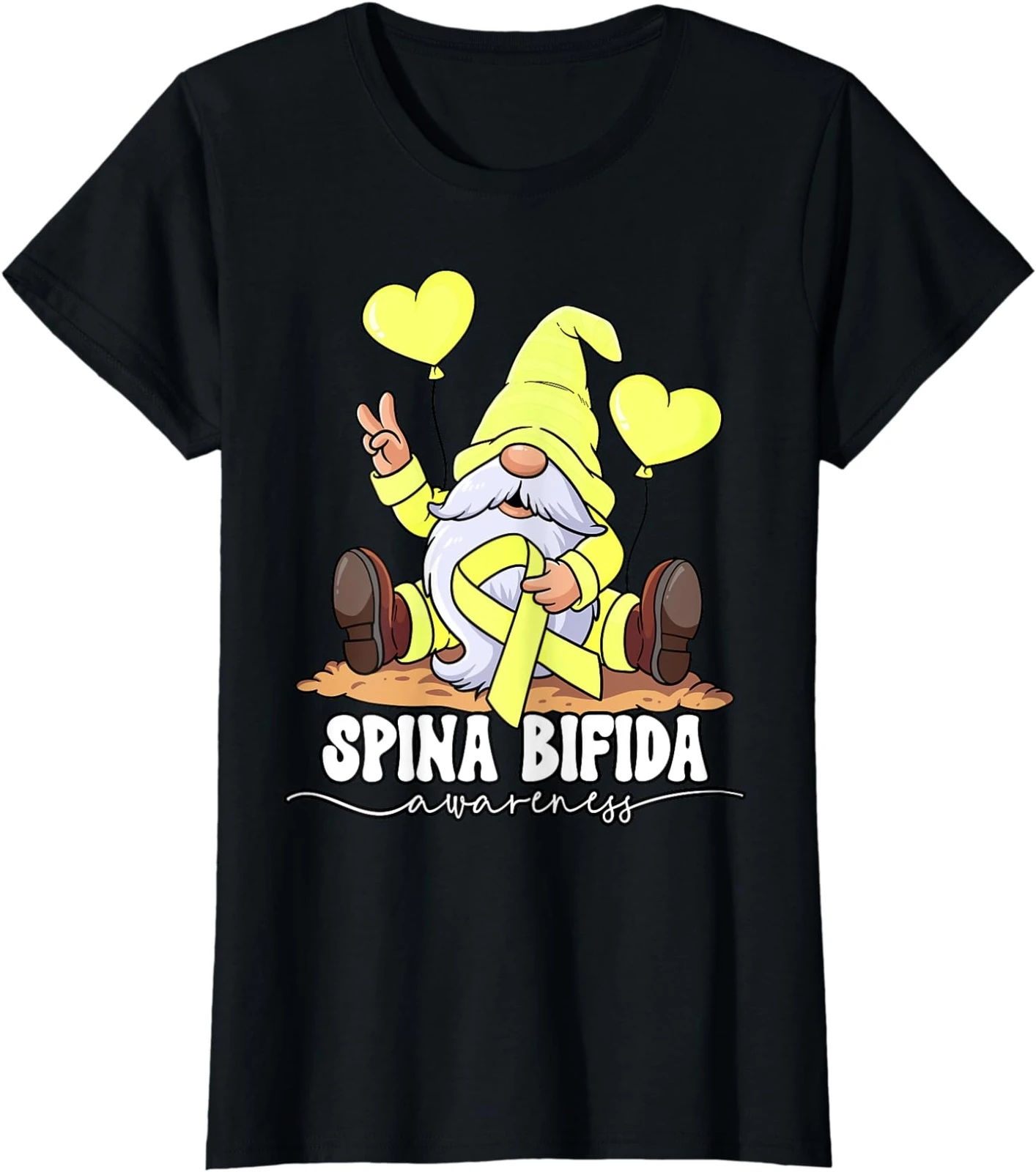 Женская футболка с круглым вырезом Spina Bifida Awareness.