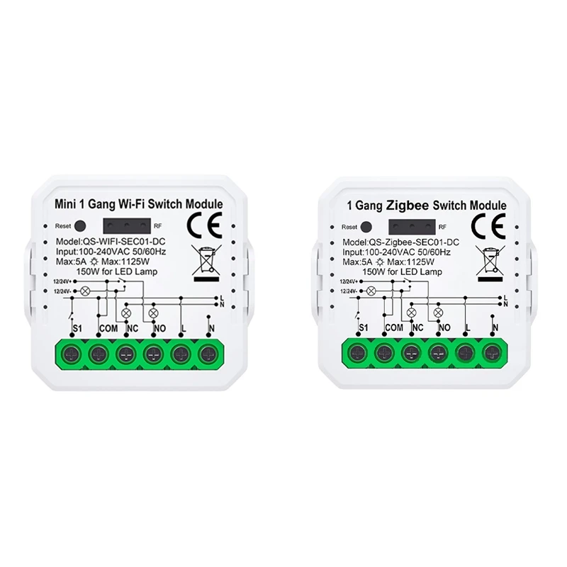 

Hot Saletuya Smart Switch Module With Remote Control Smart Home DIY Breaker Relay Work For Alexa Google Alice