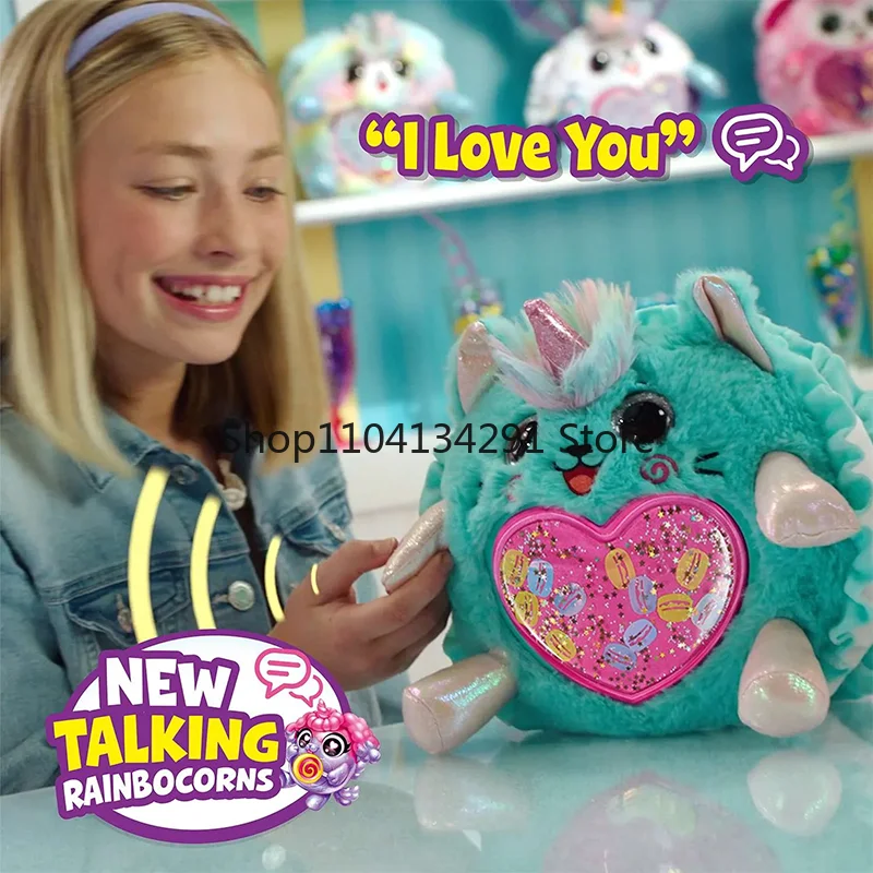 Zuru Rainbocorns Sweet Shake Surprise Unicorn Magic Egg Peluche elettronico Parlante Tazza di gelato magica Regali di compleanno per ragazze