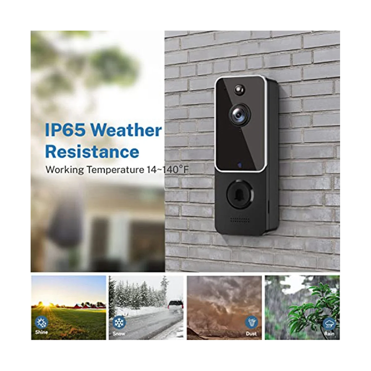 Camera, Smart Camera with Chime, AI Smart Human Detection, Cloud Storage, HD Live Image