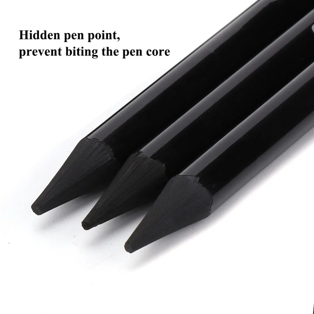 3PCS Sketching Tools Hard Medium Soft Charcoal Pencils Woodless Pure Carbon Woodless Charcoals 5.7inch Drawing Pencils Artists