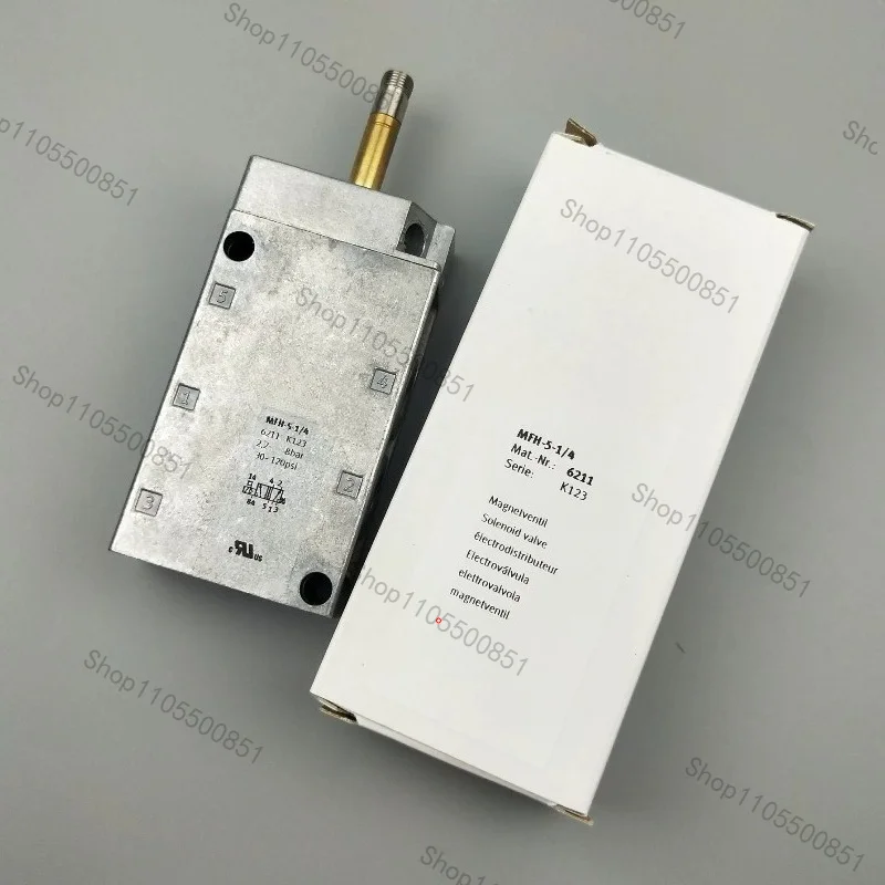 MFH-5-1/4 6211 G1/4 5/2-way Monostable Without Coil Tiger Solenoid Valve