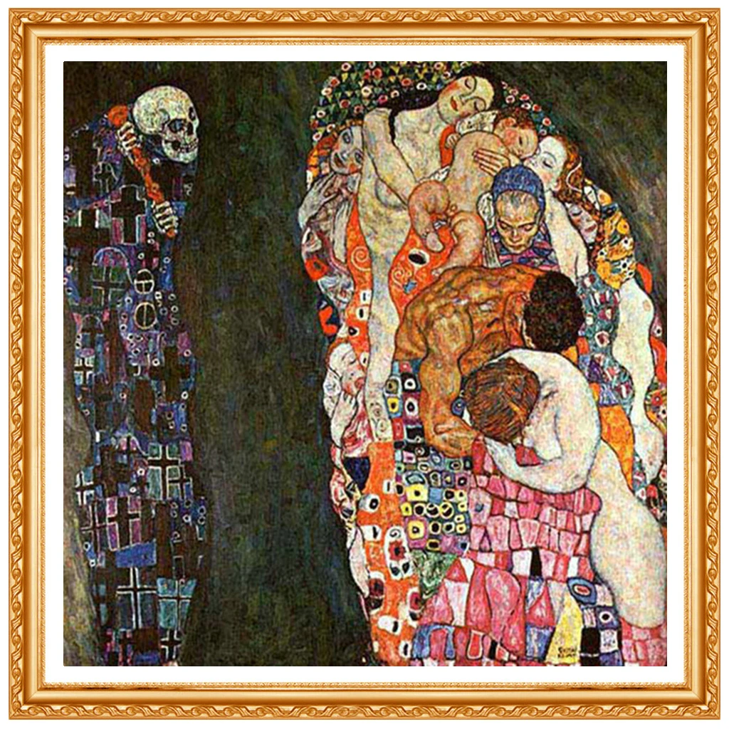 Huge Gustav KLIMT Diy Diamond Painting Crafts 5D Diamond Embroidery Needlework Resinstone full Square  painting home Decor