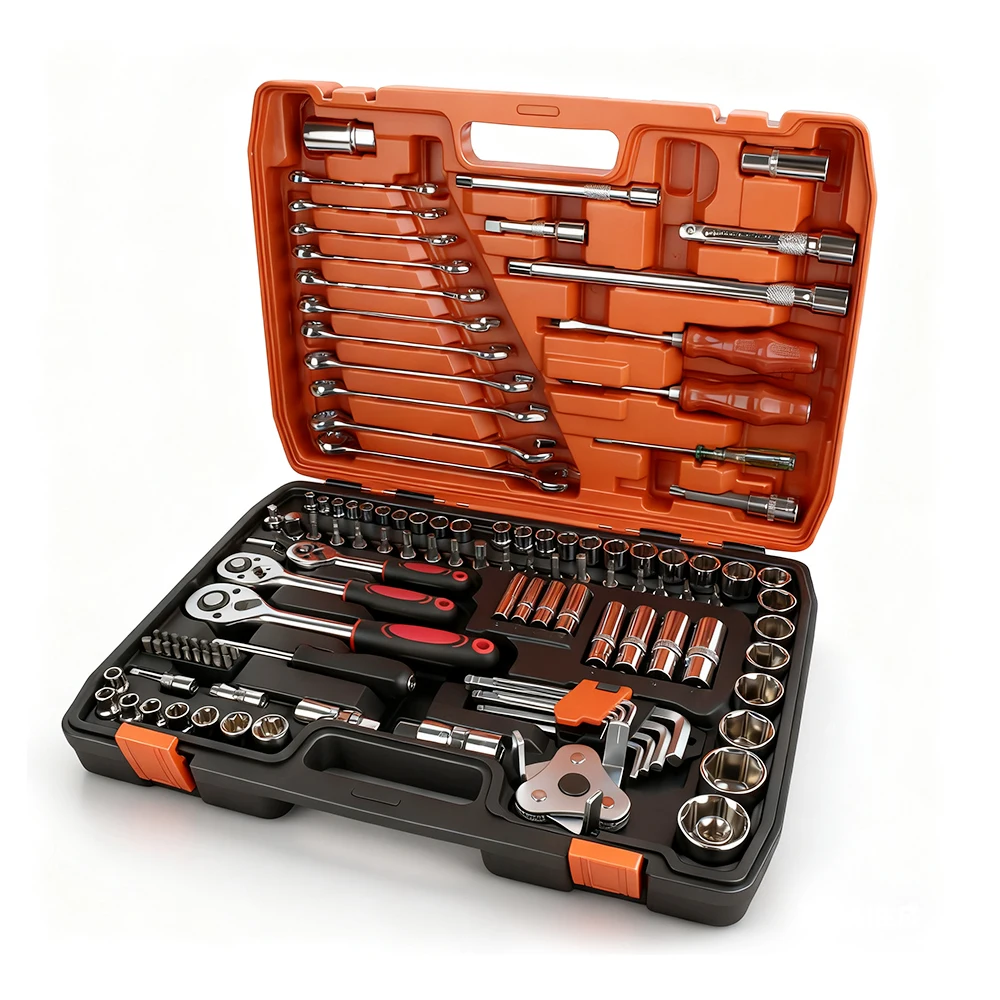 Auto Repair Tool Kit Combination Automotive Tool Kit Socket Wrench Set Durable Car Mechanics Tool Set Power Tool Accessory Set