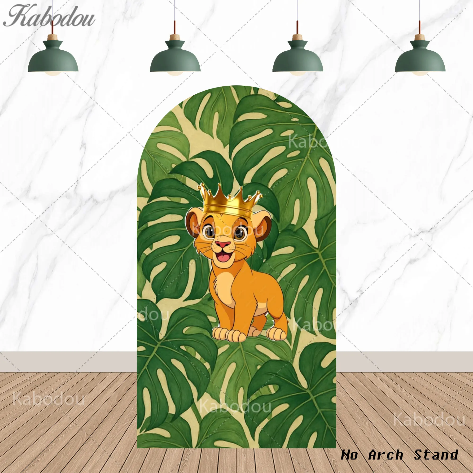 The Lion King Party Arch Backdrop Child Boy Birthday Background Decor Hakuna Matata Cover Yellow Simba Baby Shower Banner Props - view 4