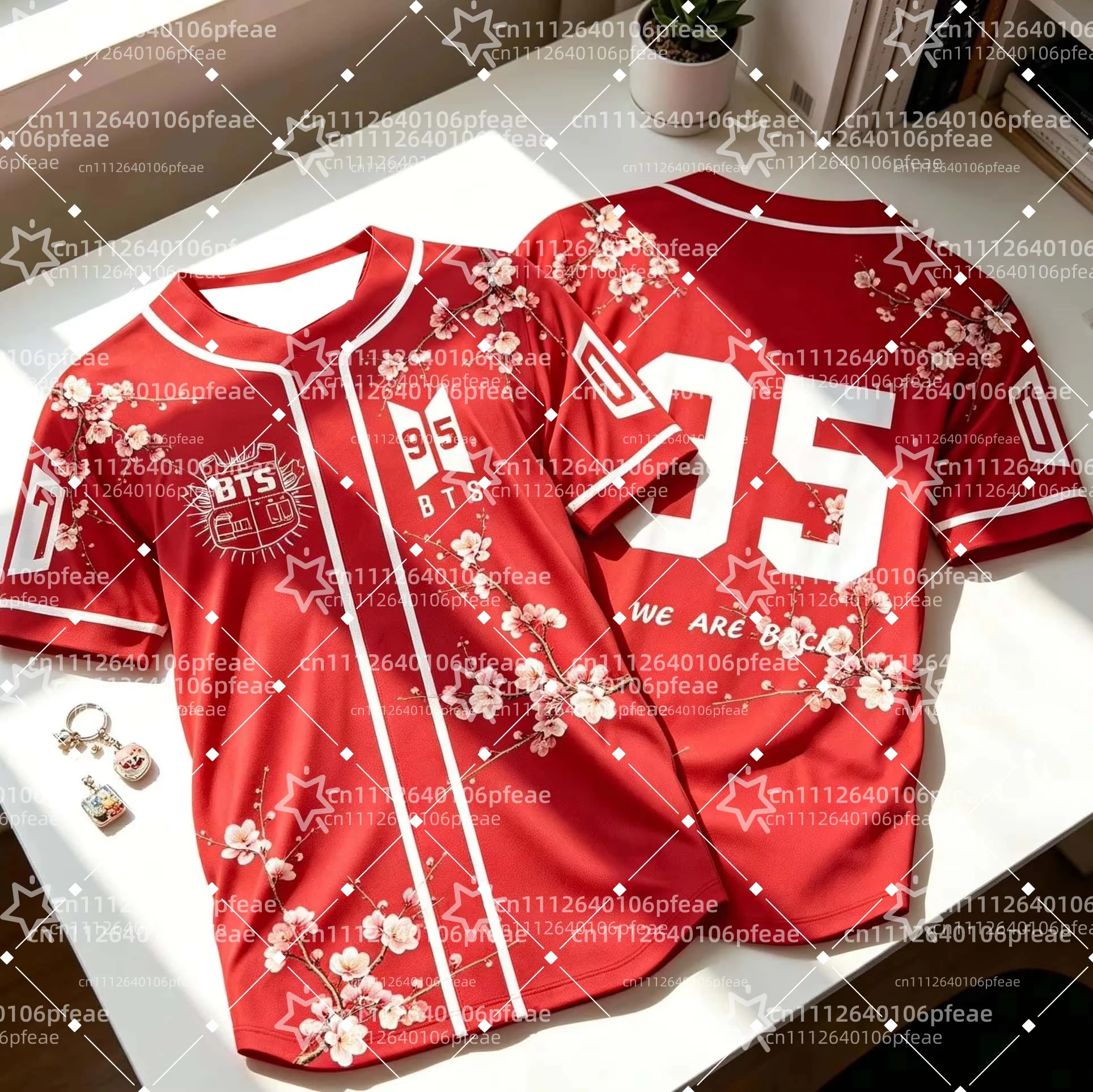 2026 Neues Korean Wave Idol Männergruppen-Support-T-Shirt mit Aufdruck, atmungsaktiv, schnelltrocknend, kurzärmelig, im Street-Trendy-Look, locker geschnitten – Detail 4
